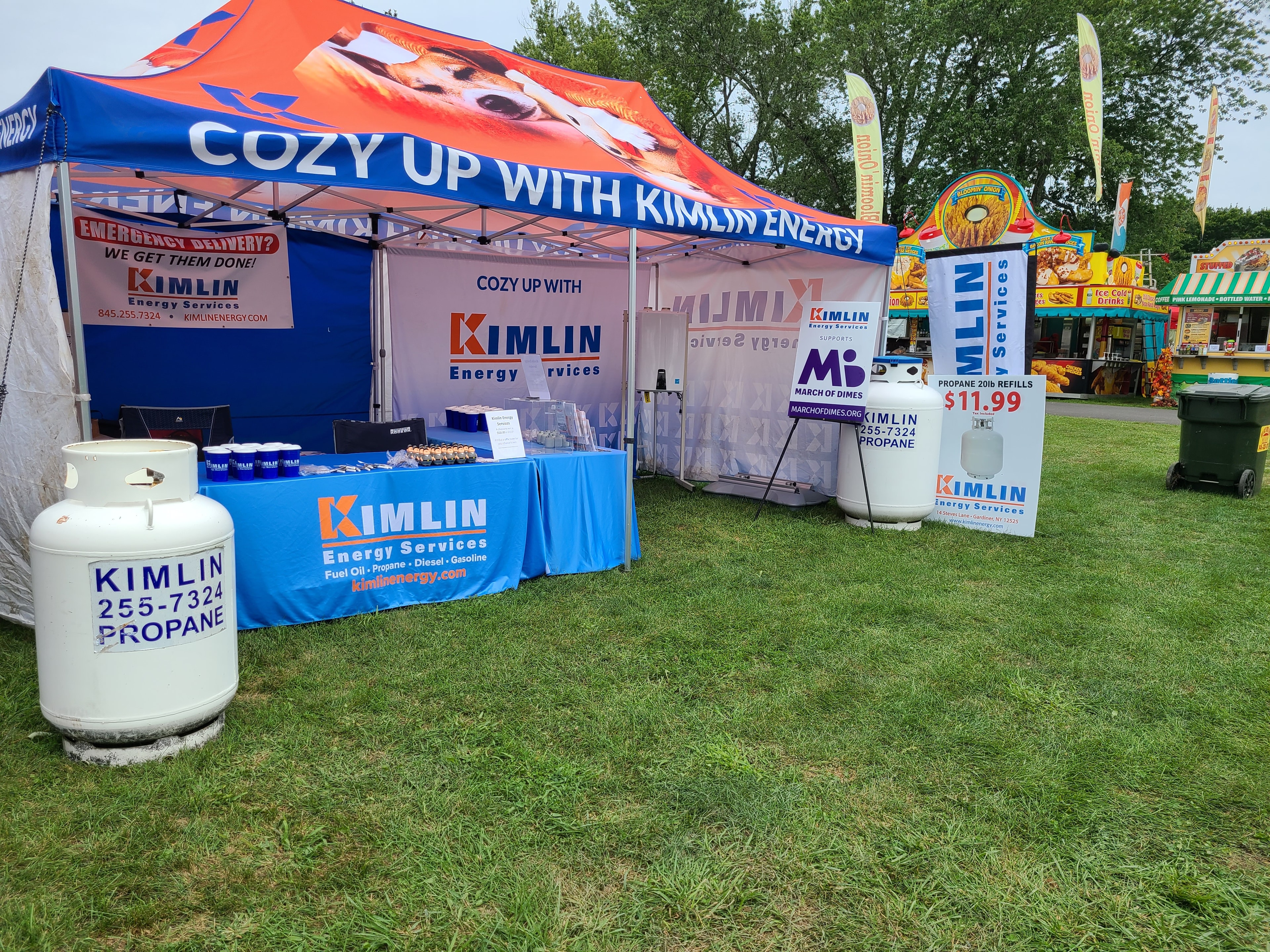 Kimlin Energy community booth at a local event